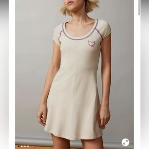 NWT Urban Outfitters BDG Annabelle Ivory Tee Shirt Mini Dress